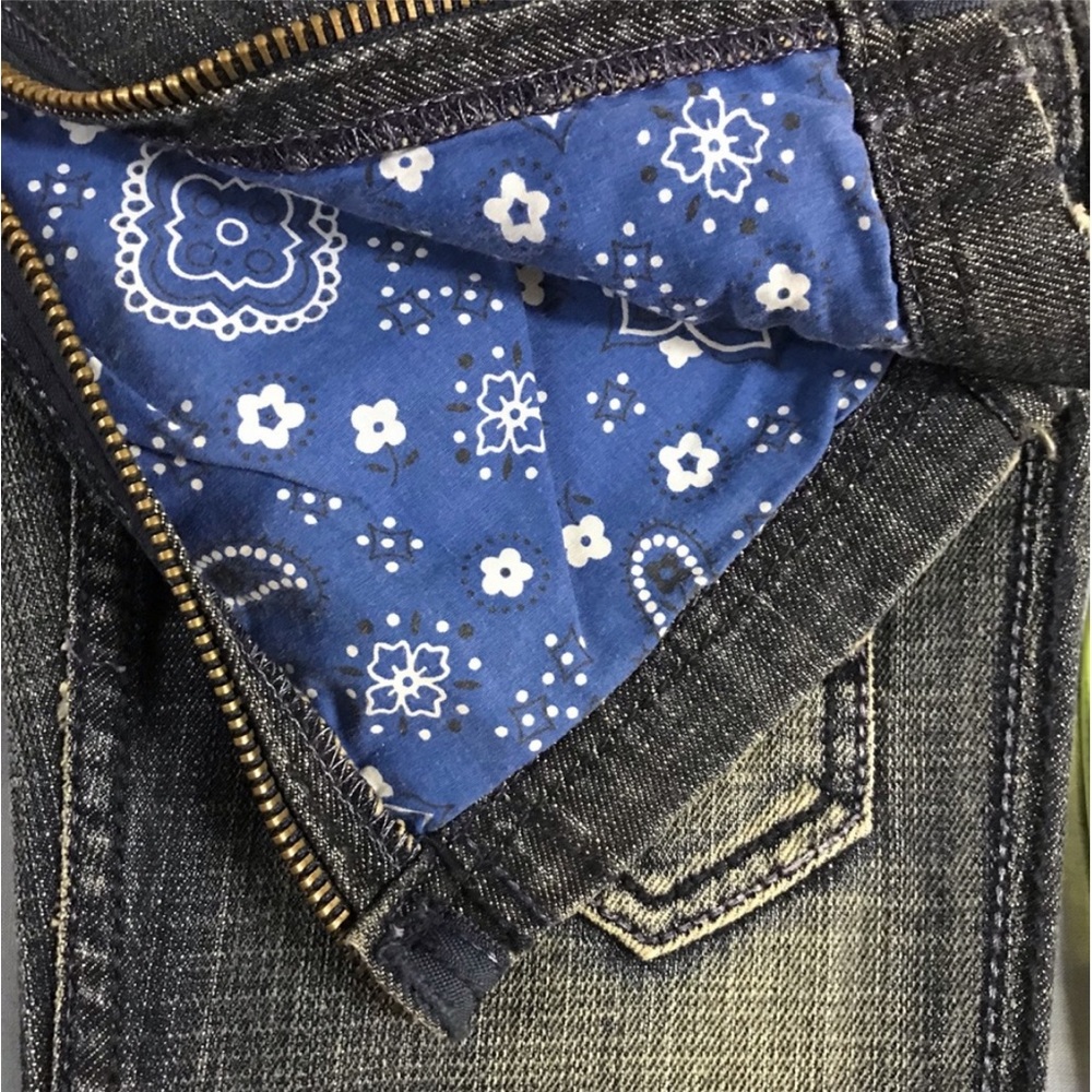 Antik blackout jeans size 26 zippers - Picture 7 of 9